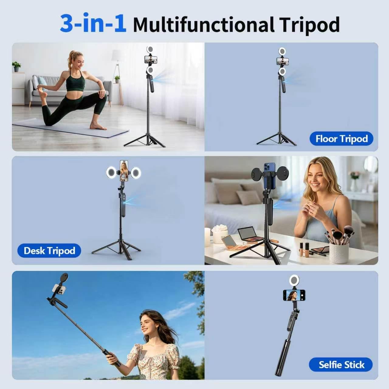 Thumbnail 6 de yAyusi 70.9in Face Tracking Tripod