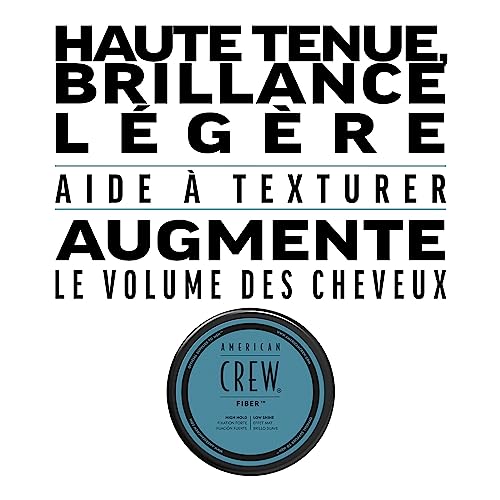 Detalle de American Crew Fiber – Cire coiffante pour cheveux homme, effet mat et volume durable