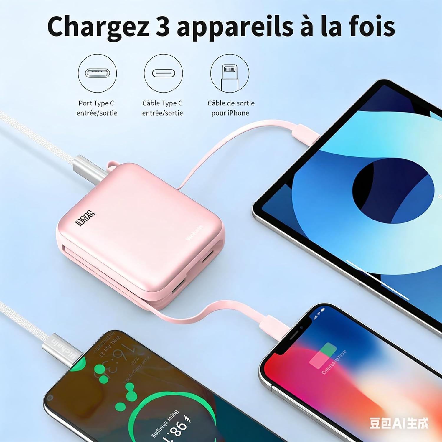 Thumbnail 4 de Hichain Mini Batterie USB C 22,5 W 10000 mAh