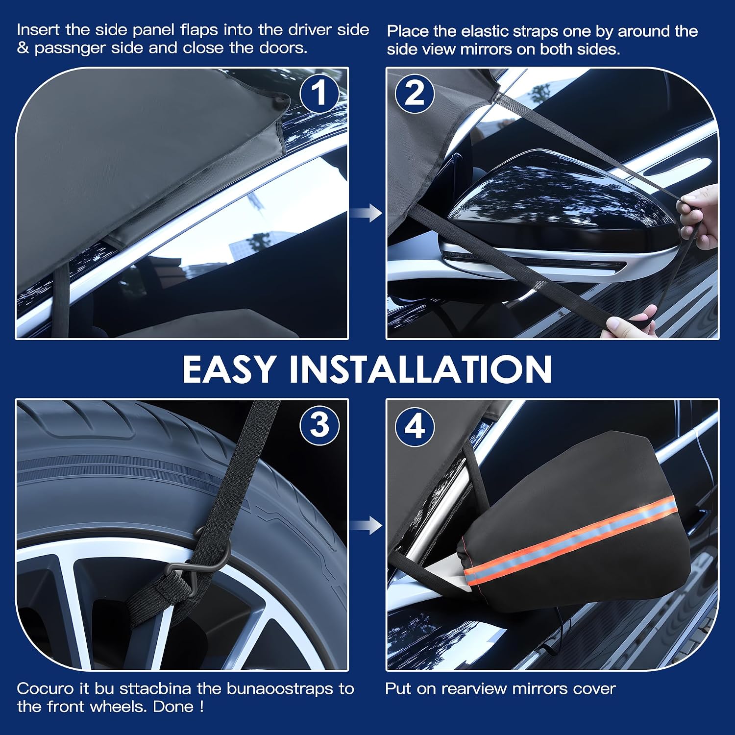 Thumbnail 6 de LAMITOCS Car Windscreen Cover 68x47 inch