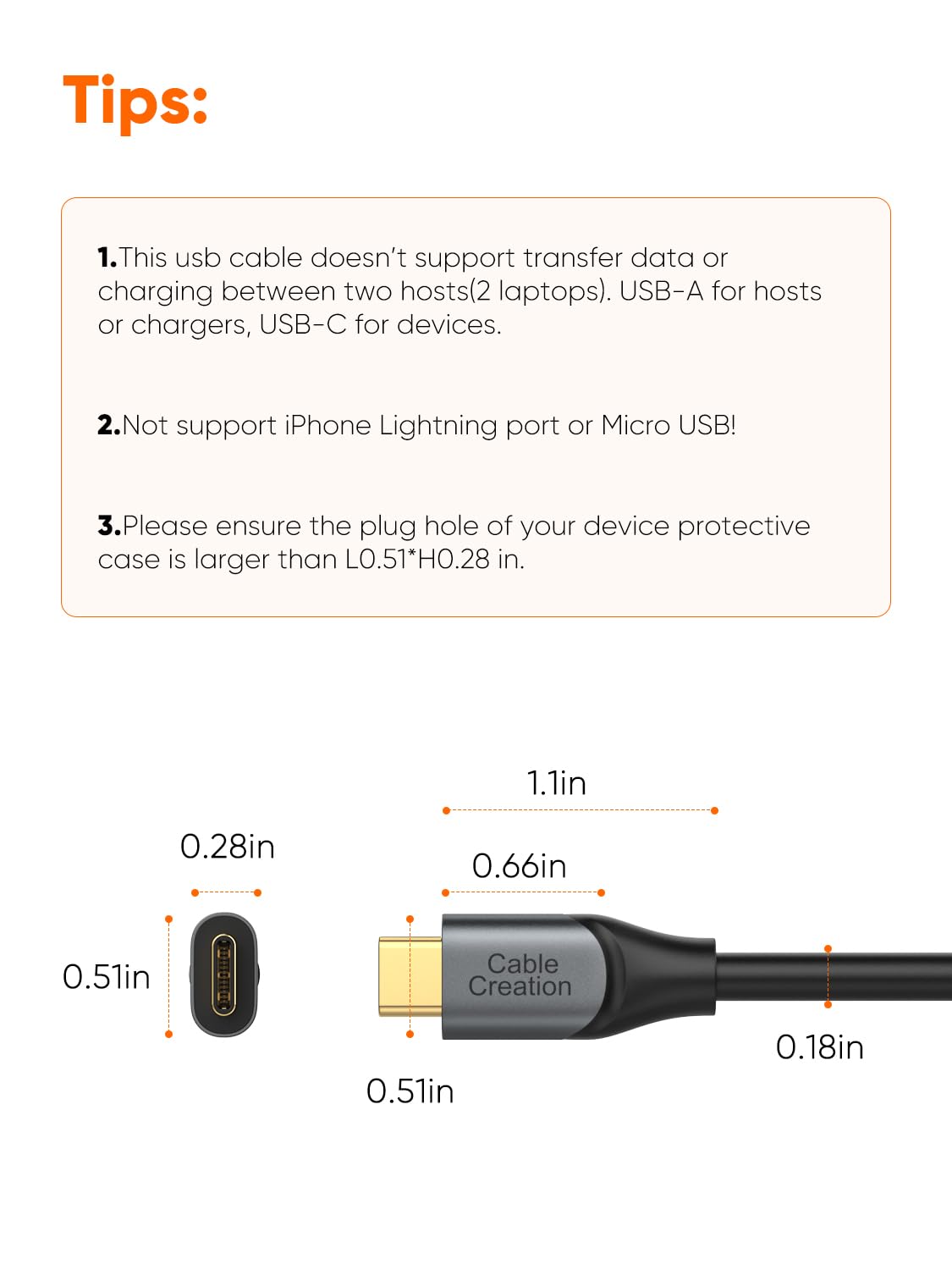 Thumbnail 1 de CableCreation USB-C to USB-A Cable (5FT) — USB 3.2 Gen2 10Gbps for Android Auto & External SSDs