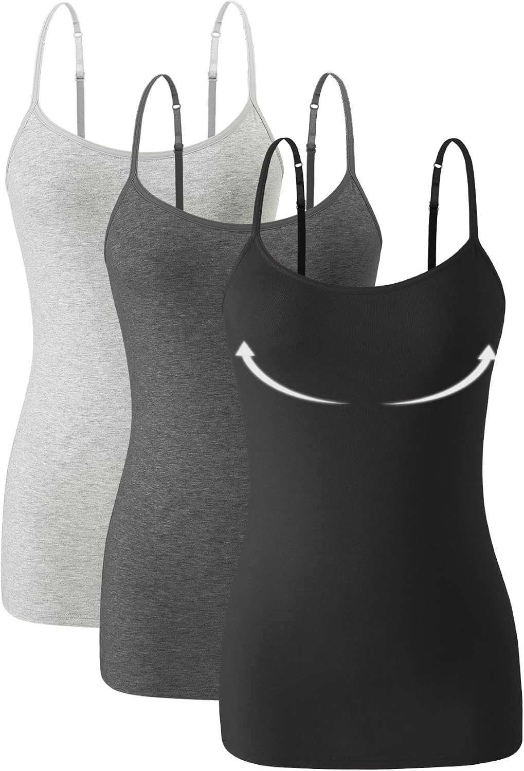 Detalle 1 de Knuffnee 95% cotton cami 3 pack vest