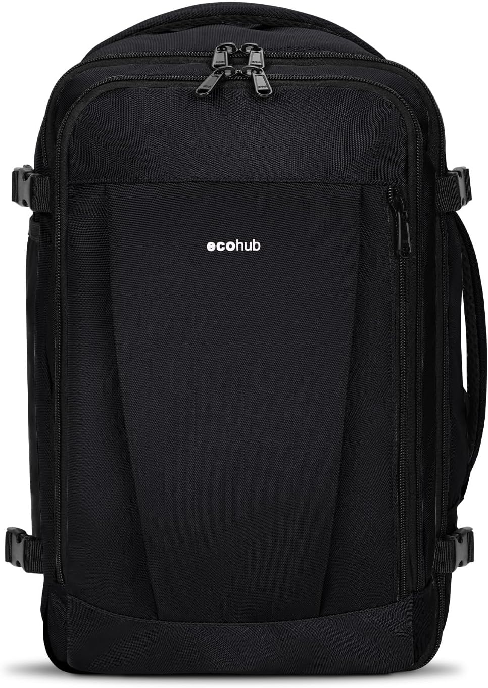 Detalle de ECOHUB Easyjet Cabin Bag 45x36x20: 30L Underseat Backpack, 100% Recycled, Waterproof
