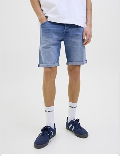 Detalle 2 de JACK & JONES Shorts para hombre - Blue Denim, ajuste regular, pack Am 318, talla L