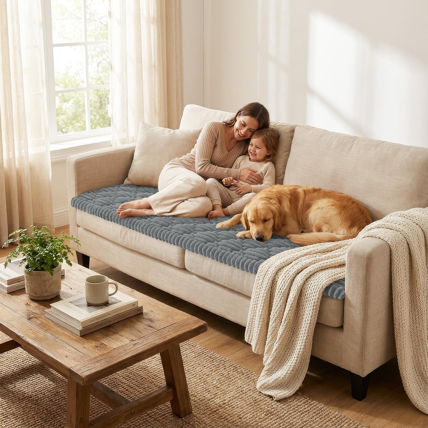 Thumbnail 1 de Smiry Dog Couch Cover, 27.6" x 59