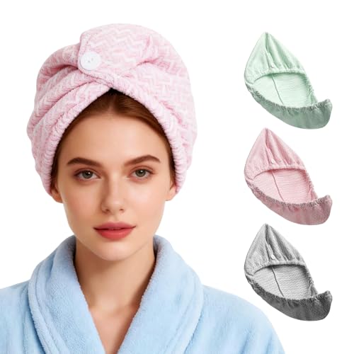 Detalle de Vie TRIOMPHE 3 Pack Microfibre Hair Towel Wrap