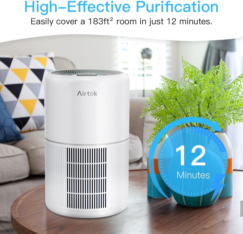 Detalle de AIRTOK air purifier with H13 HEPA filter