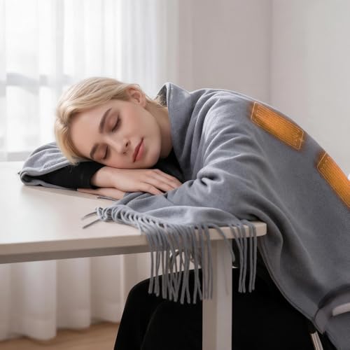 Detalle 2 de JYQOQH USB Heated Blanket with Zipper, 200 x 70cm, 8 Heating Zones