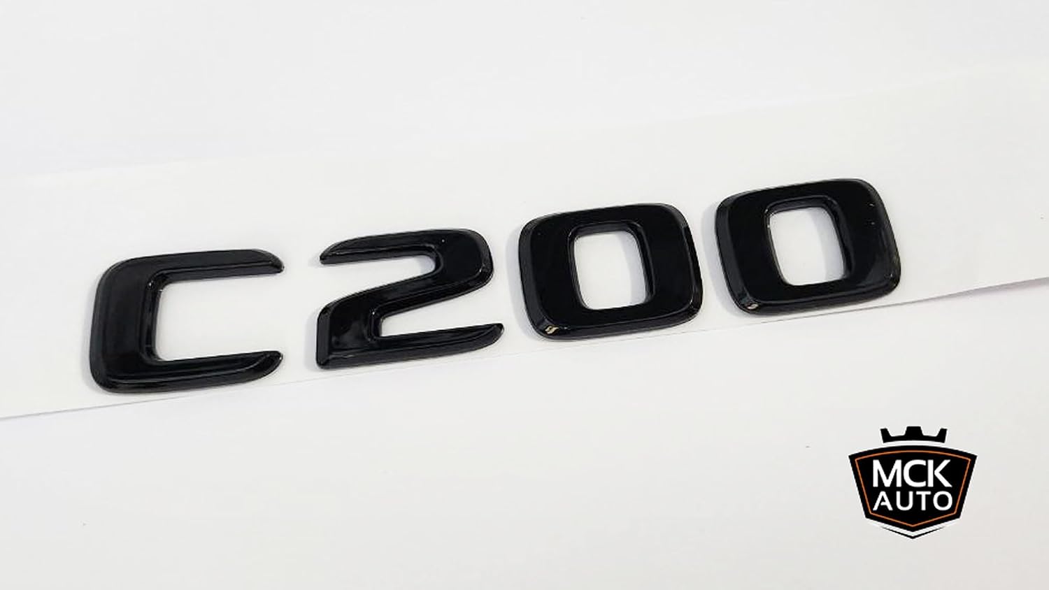 Thumbnail 5 de MCK Auto C200 Gloss Black Badge 1pc