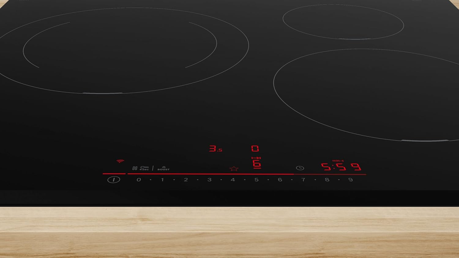Detalle 2 de Bosch PIJ631HB1E Série 6 – Plaque induction 60 cm (zone de cuisson 28 cm)