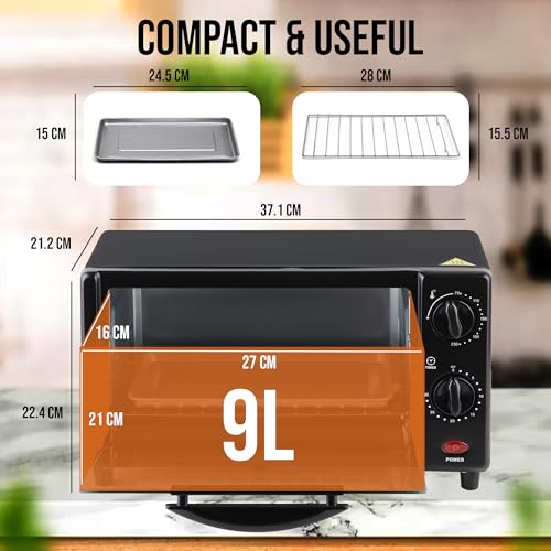 Thumbnail 7 de Belaco BTO-108 Mini 9L Toaster Oven: Compact, Practical Tabletop Oven for Small Spaces