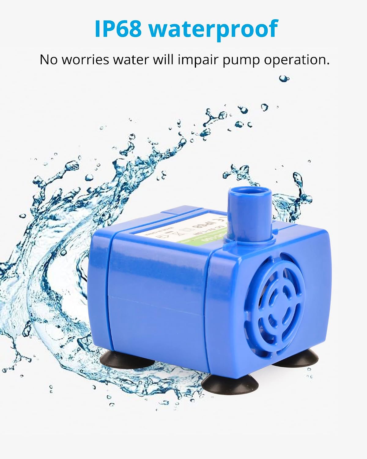 Detalle de NICREW Pet Water Fountain Replacement Pump for NICREW Cat Water Fountain