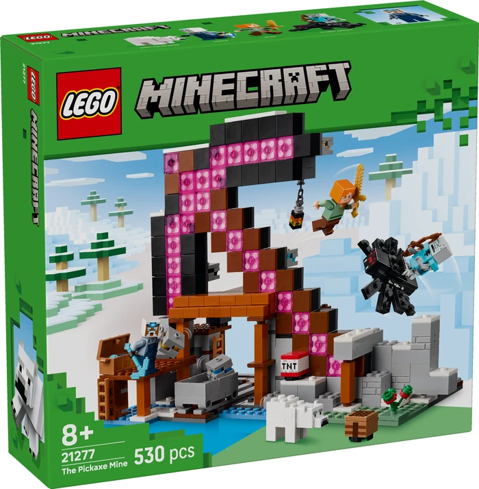 Thumbnail 8 de LEGO Minecraft Die Spitzhackenmine 21277 – Minenschacht mit Schienen und Action-Elementen