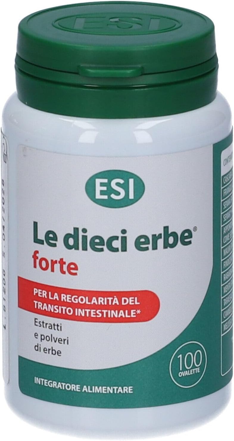 Detalle de ESI Le Dieci Erbe +Forte: Integratore vegetale per regolare il transito intestinale