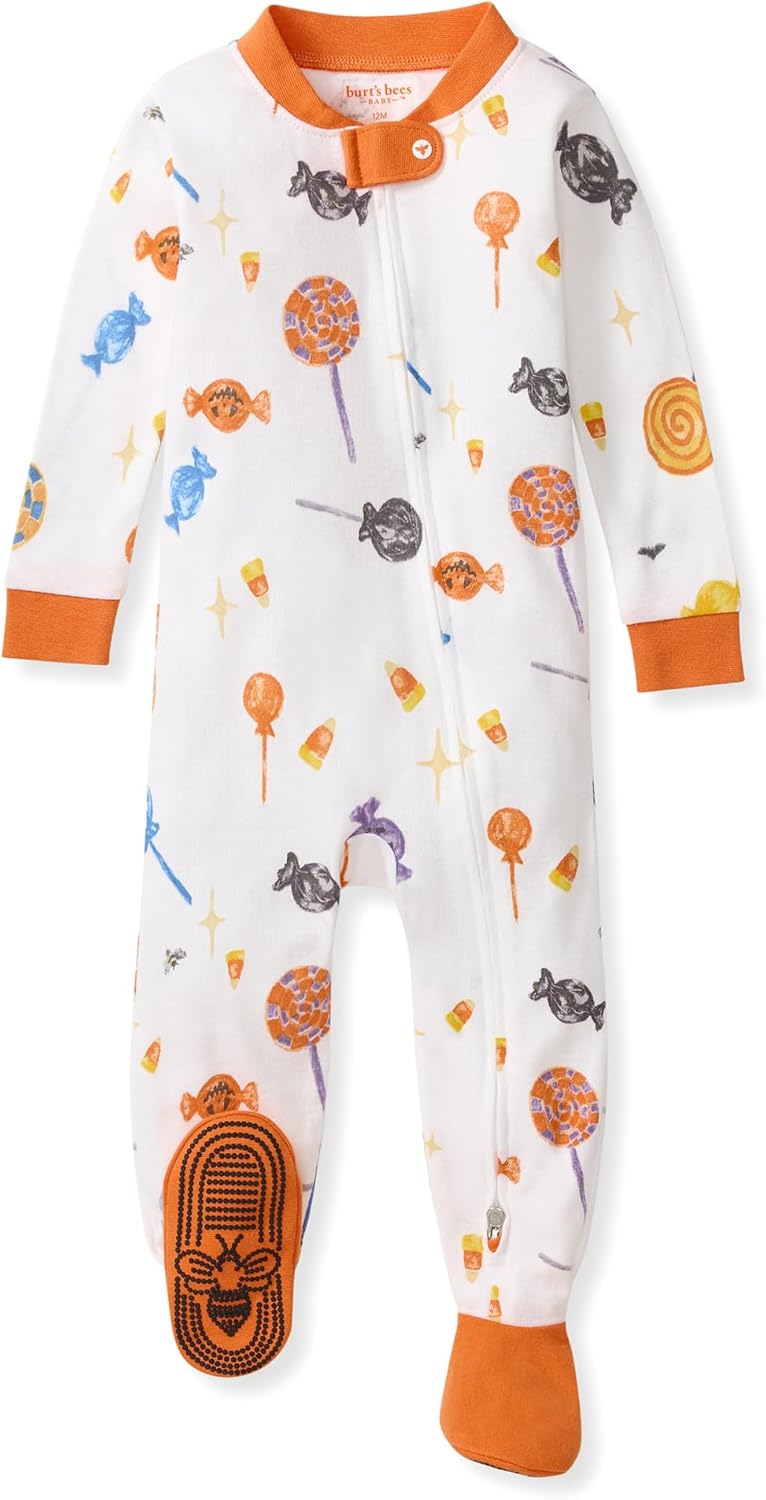 Thumbnail 5 de Burt's Bees Baby baby-boys Organic Cotton Zip-Up Footie Sleeper Pajamas (1-Piece)