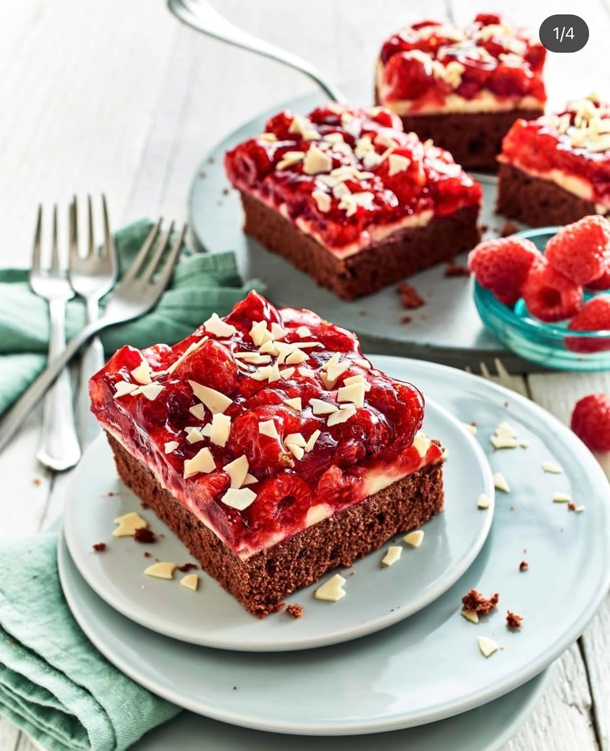 Detalle de RUF Tortenguss Rot (ohne Gelatine) – roter Überzug für Tortenboden, Obstkuchen und Tarte, 1x1000