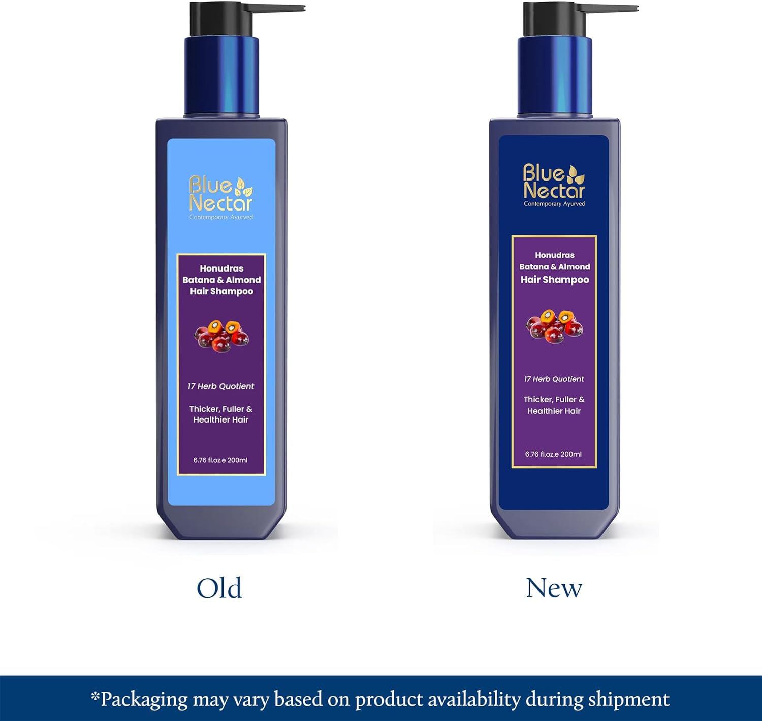 Thumbnail 1 de Blue Nectar Batana & Almond Hair Shampoo (Sulphate Free) for Thicker, Fuller Hair, 200ml