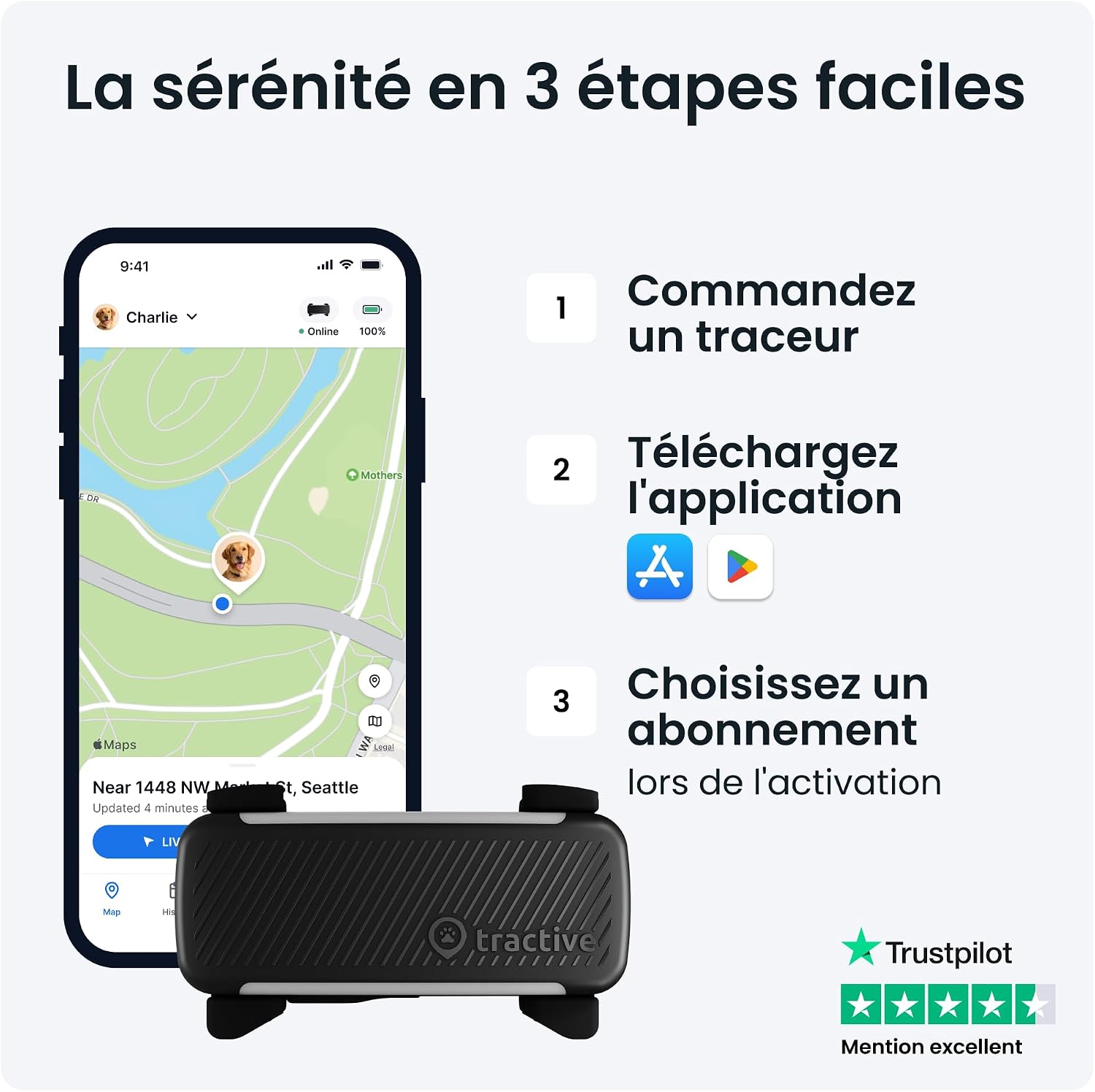 Thumbnail 6 de Tractive Collier GPS 2025 pour chien