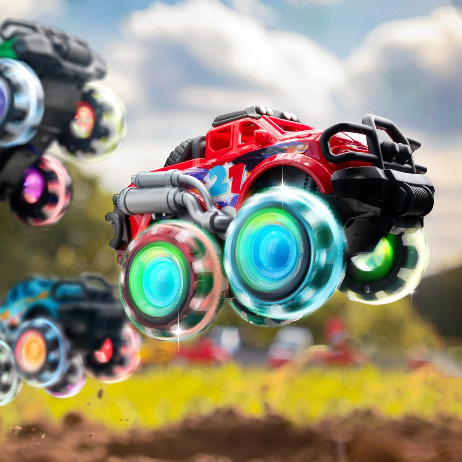 Thumbnail 5 de Vroomix 3Pack Monster Truck Toy with LED wheels