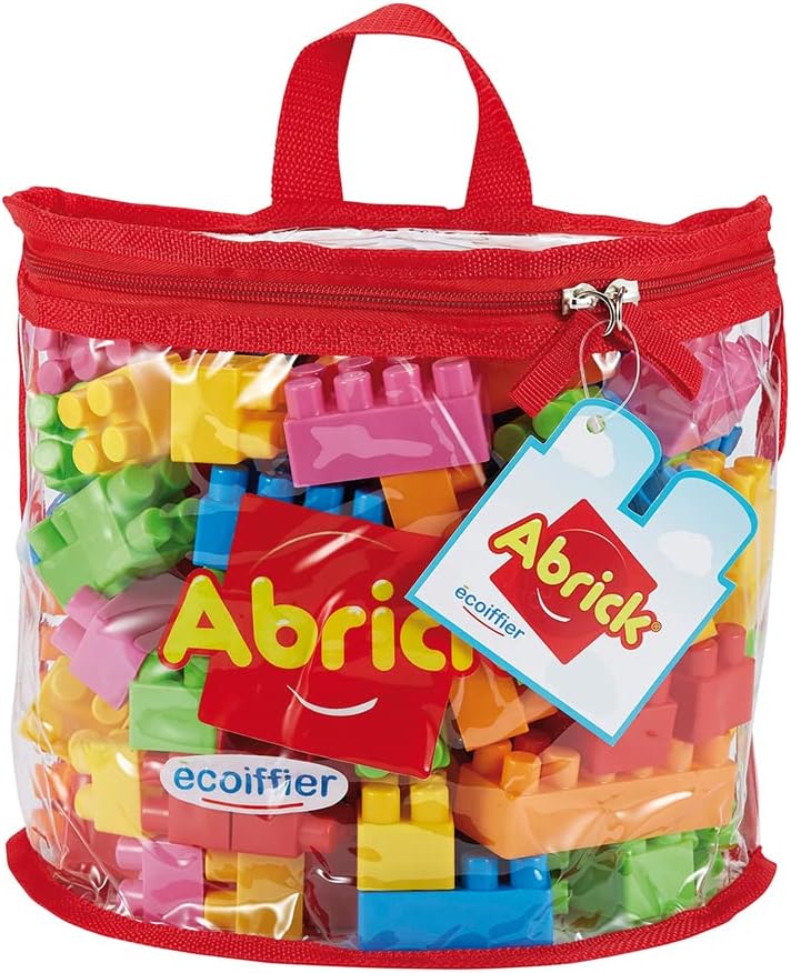 Giochi Ecoiffier 846 Sacco a mezzaluna e i suoi mattoncini Abrick – Gioco di costruzione per bambini