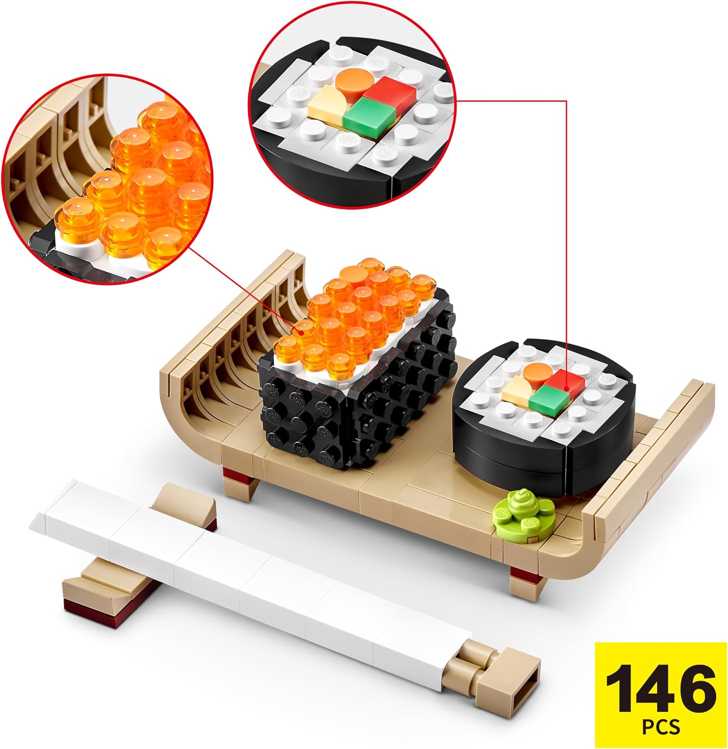 Thumbnail 3 de Max Build More 83199D MAX Premium-Series 1 Sushi-bouwset, 187 onderdelen
