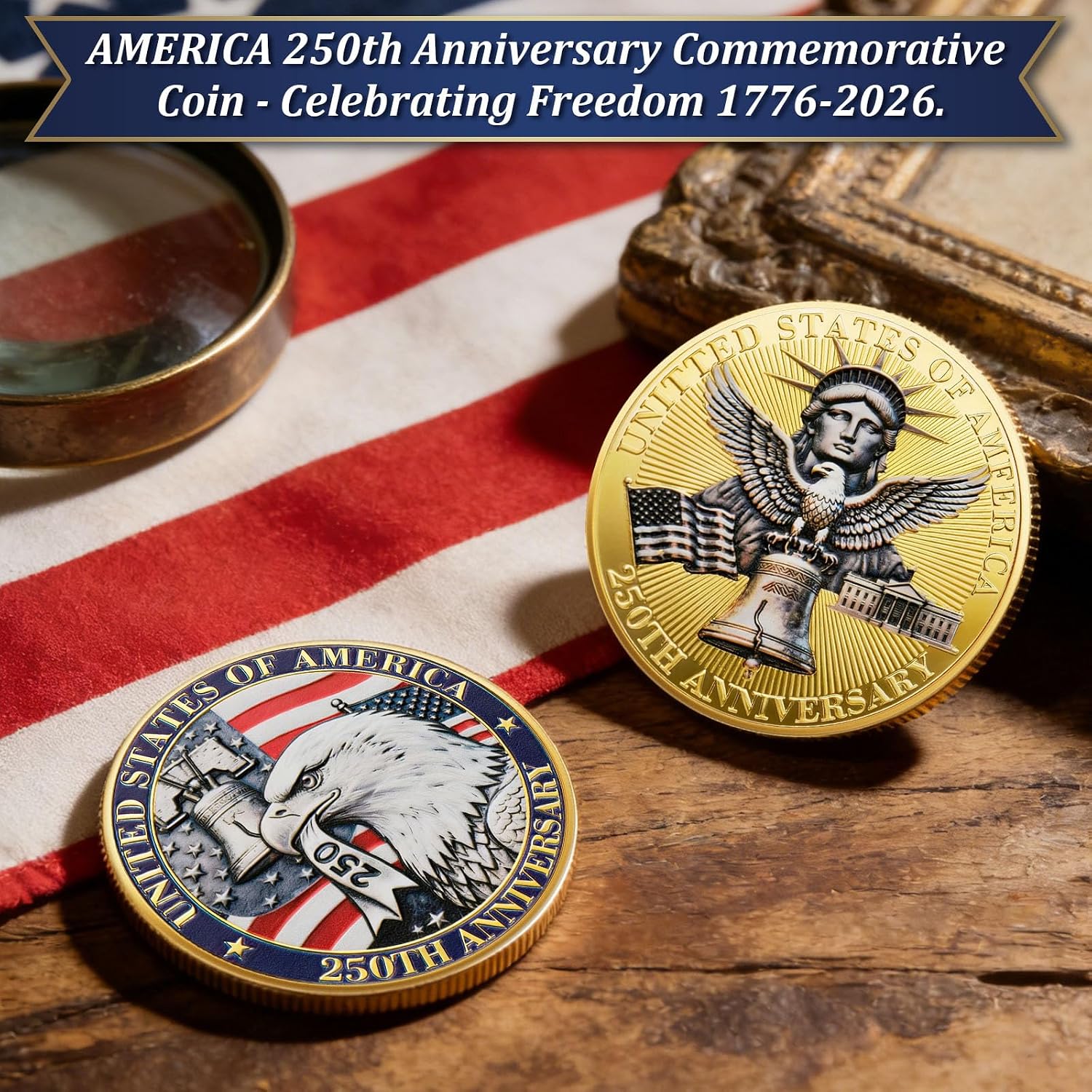 Detalle de Challenge Coin 1776–2026
