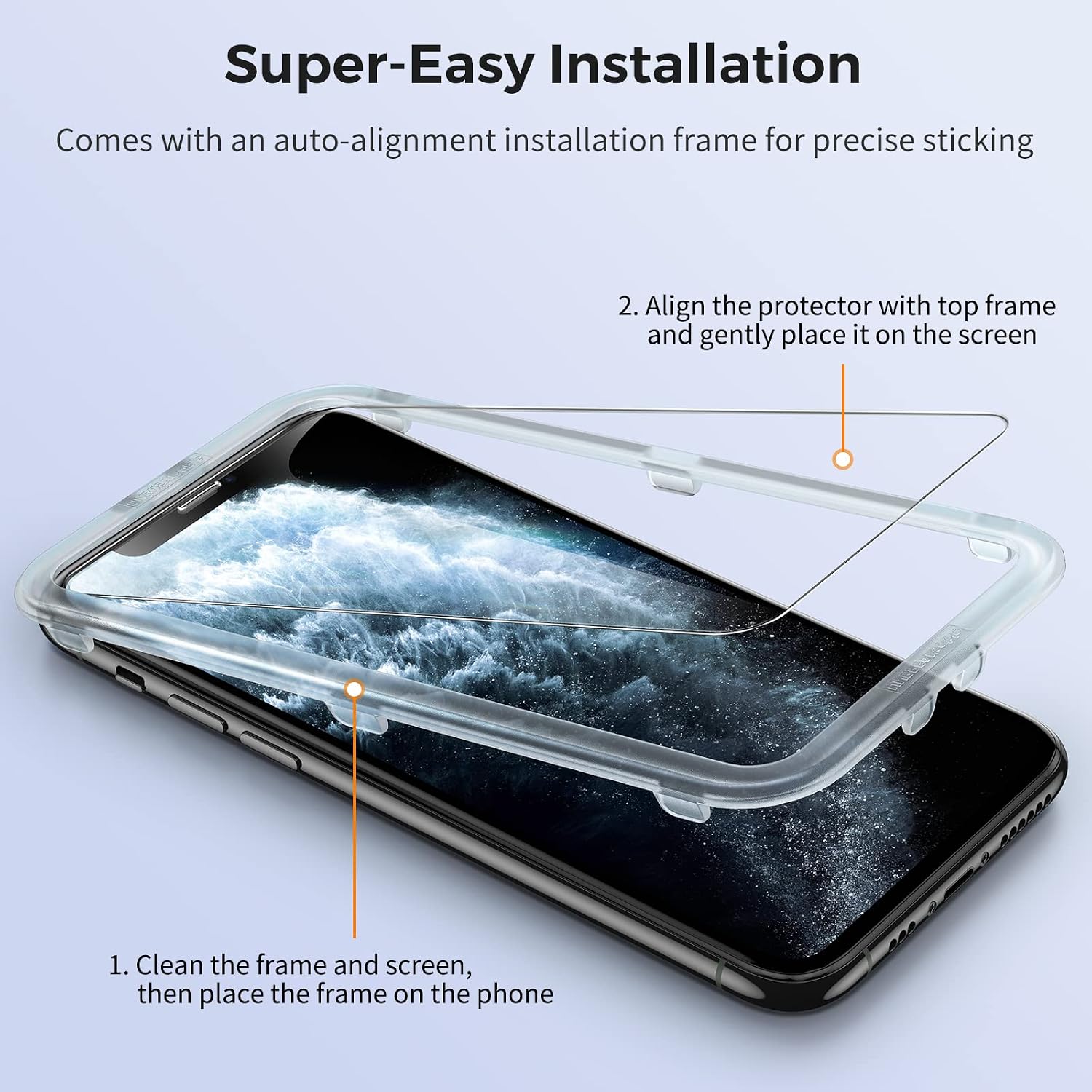Detalle de UNBREAKcable Screen Protector for iPhone XS Max 2 Pack