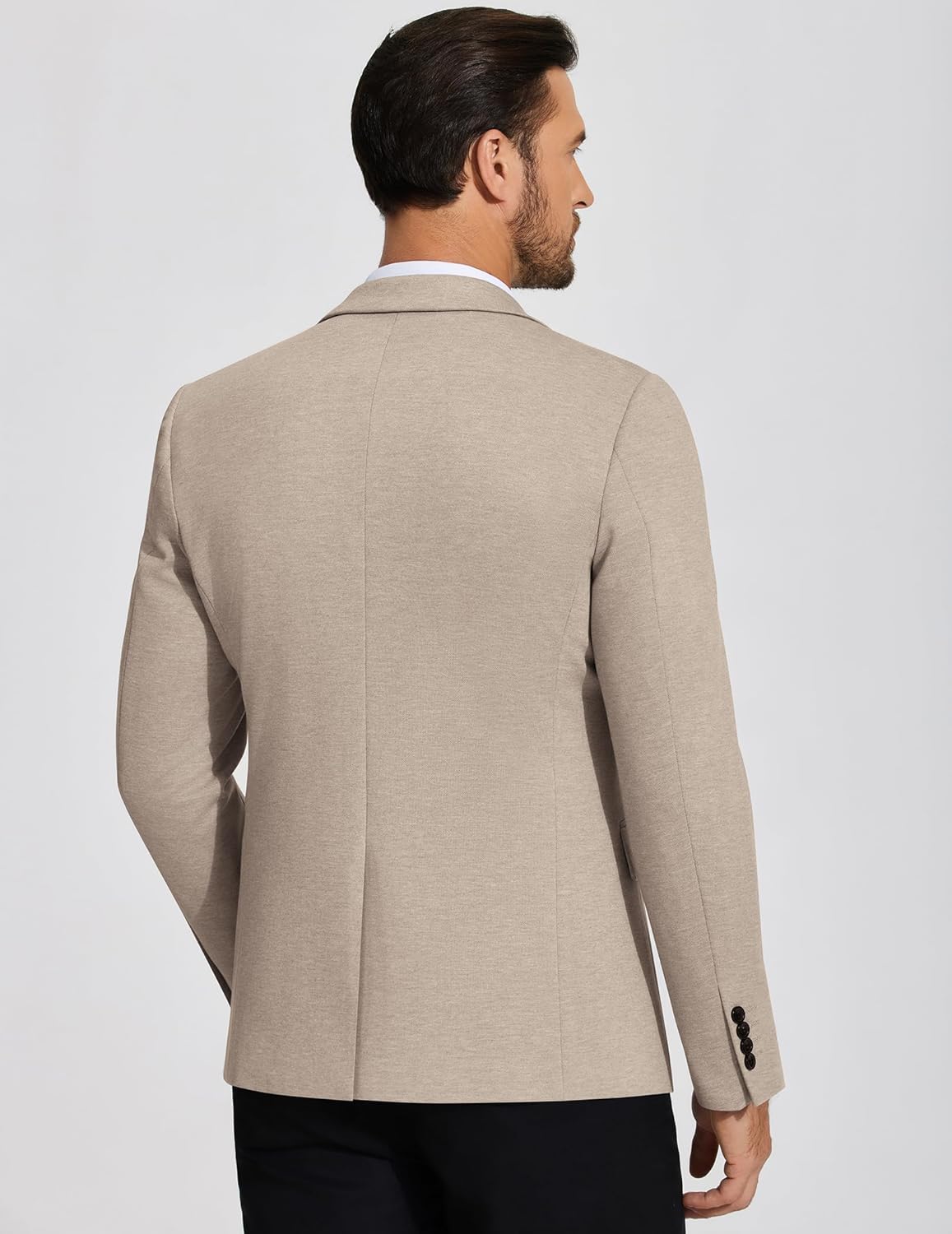 Thumbnail 2 de COOFANDY Mens Casual Knit Blazer Sport Coat – Lightweight Two-Button Jacket