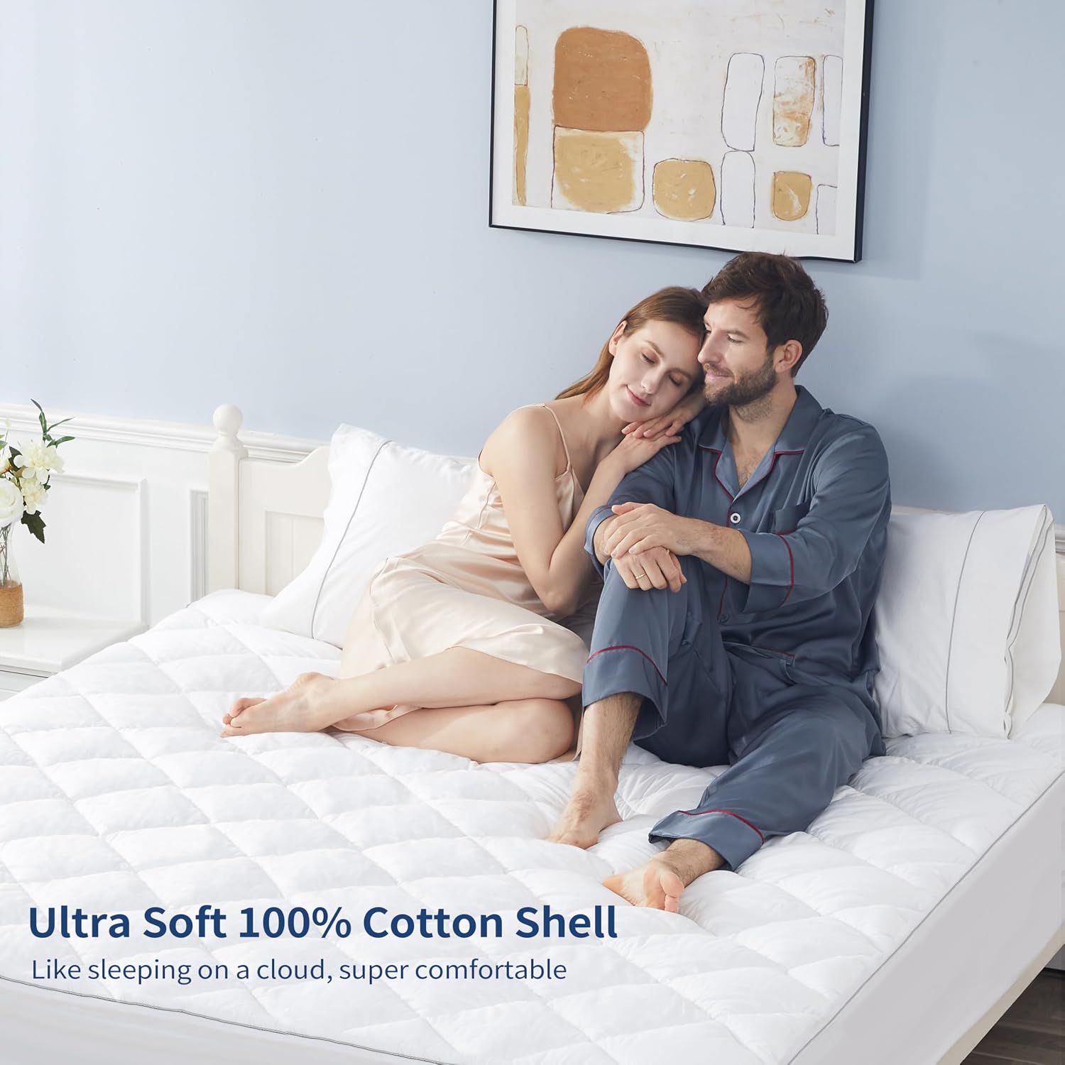 Detalle de Sunflower Twin Mattress Pad, Cotton