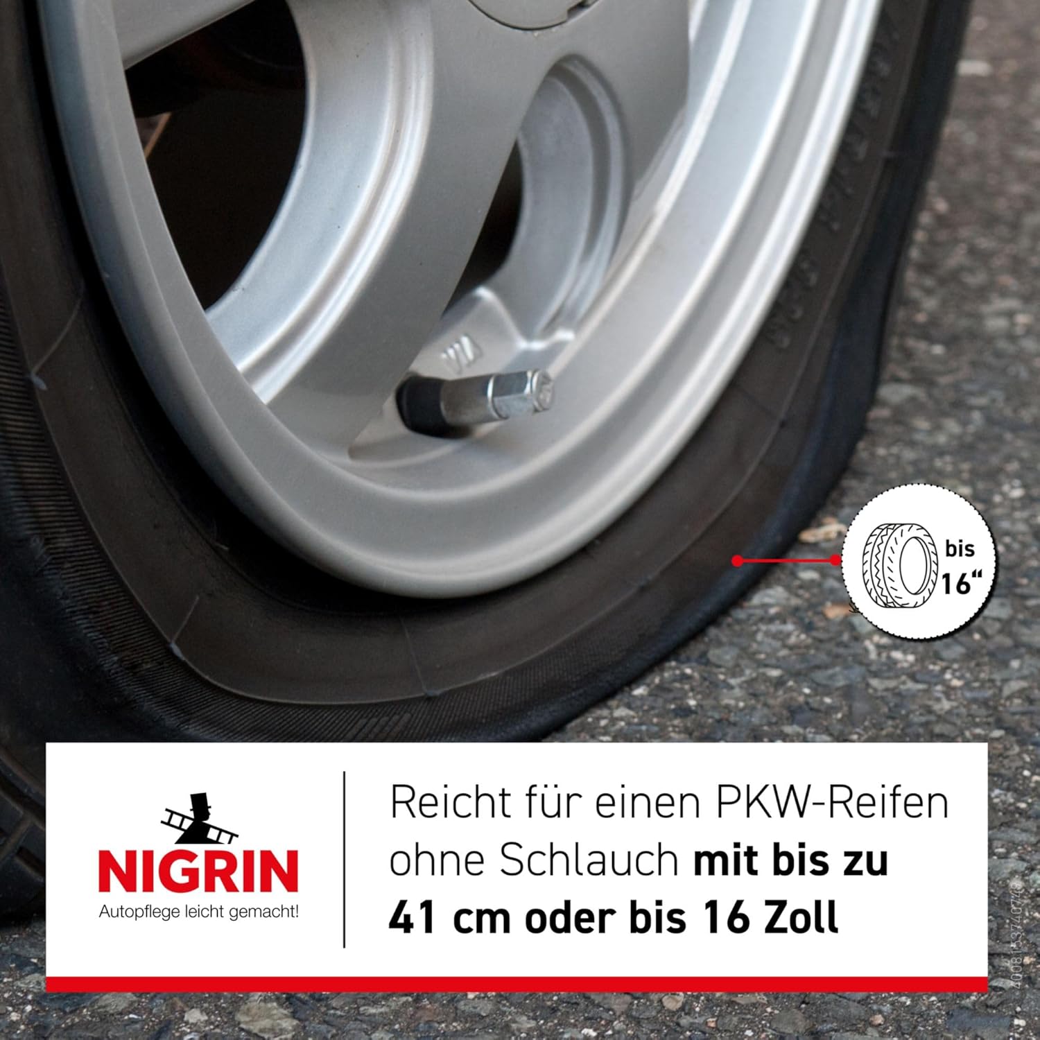 Detalle de NIGRIN Reifendicht 500 ml