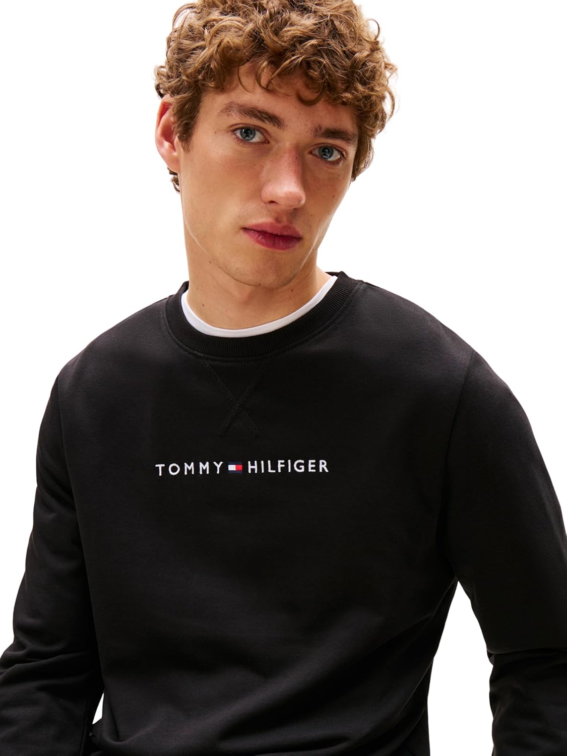 Detalle de Tommy Hilfiger Sweat Homme Track Top sans Capuche