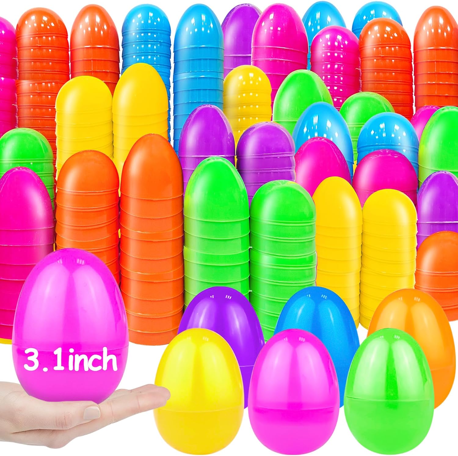 Thumbnail 6 de TURNMEON 500 Count Plastic Easter Eggs Bulk 6 Colors