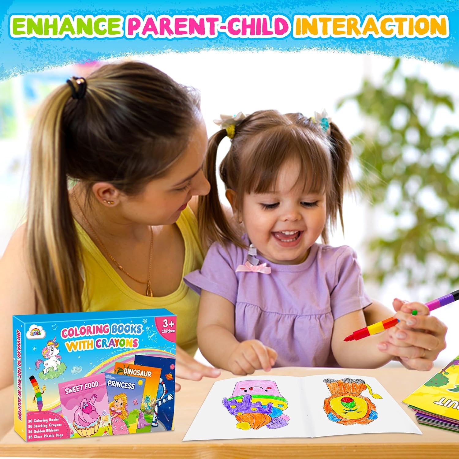 Thumbnail 6 de ZMLM Party Bag Fillers for Kids – 24 Mini Colouring Books & Crayons