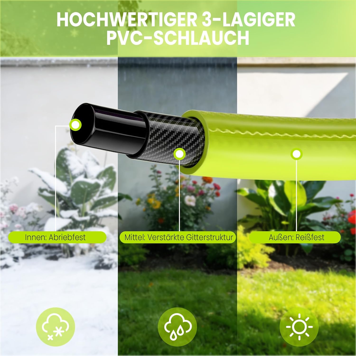 Thumbnail 6 de Bietor Schlauchtrommel 40m+2m – Wandbox mit 180° Drehung, 9-fach Düse und automatischem Rückzug