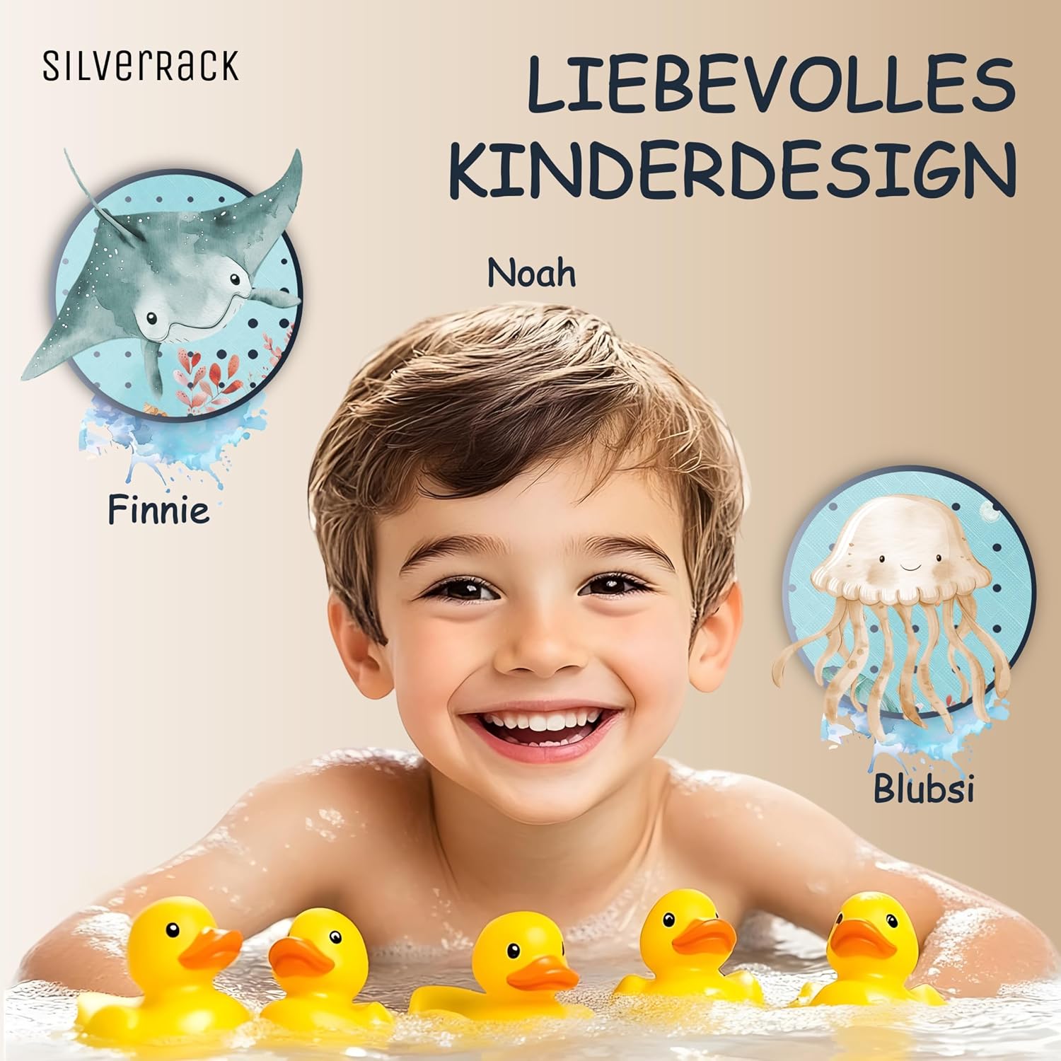 Thumbnail 4 de SilverRack Tapis de bain enfant 100x40cm