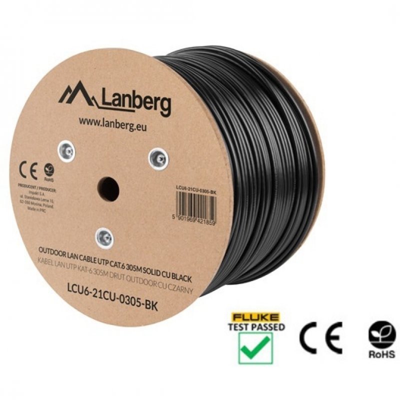 Detalle 2 de lanberg Bobina Cable de Red Cat.5E 305m 📡