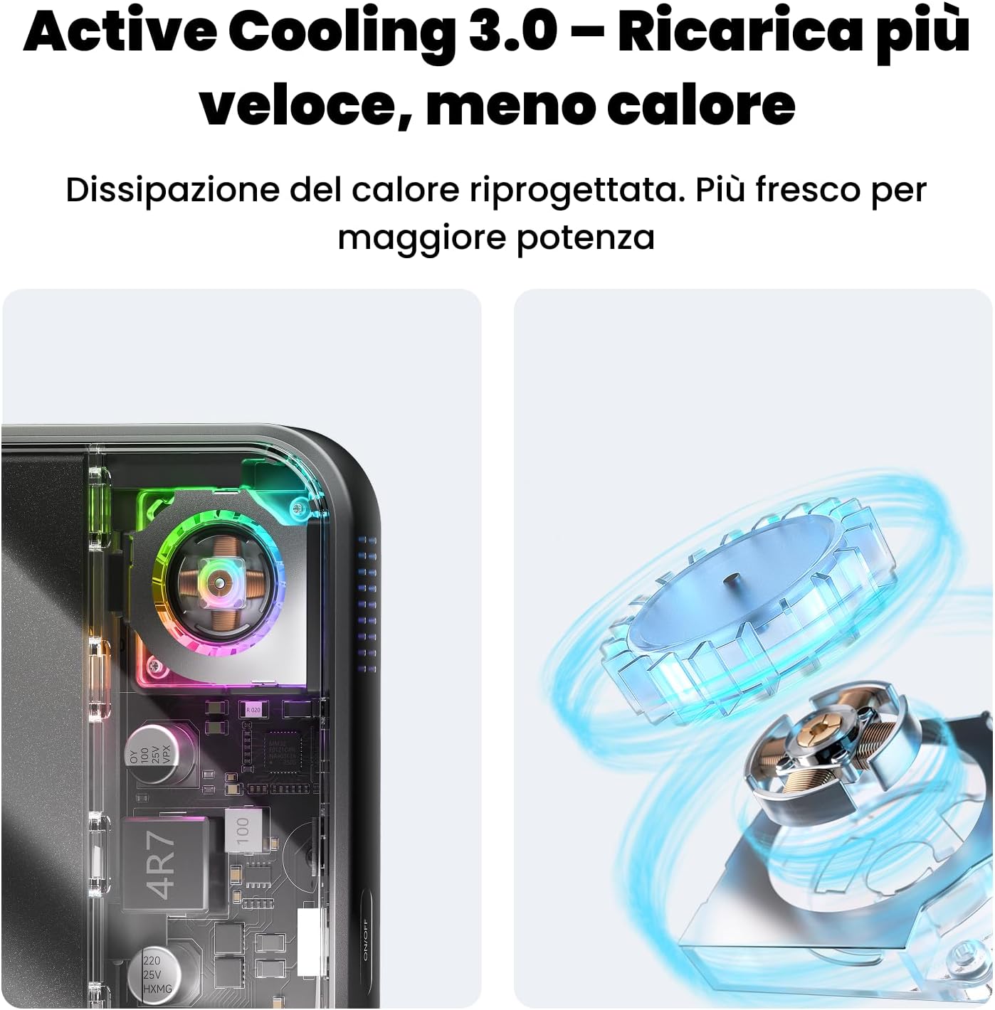 Thumbnail 4 de Sharge ICEMAG 3 Power Bank magnetico 10.000 mAh con Qi2.2 e ricarica wireless 25W (25W) e USB-C 35W