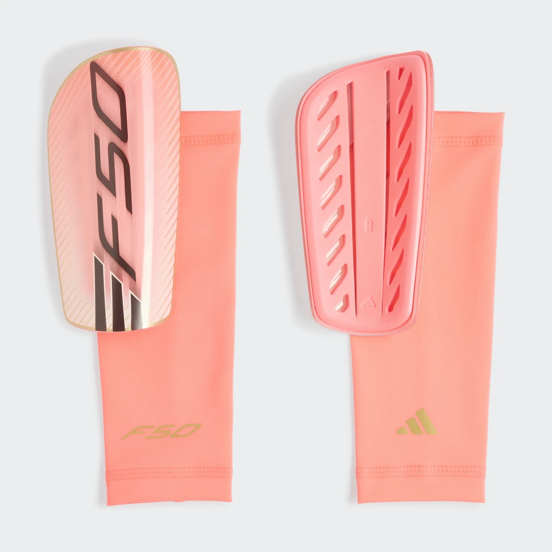 Detalle 2 de Espinilleras F50 League de Adidas – Rosa