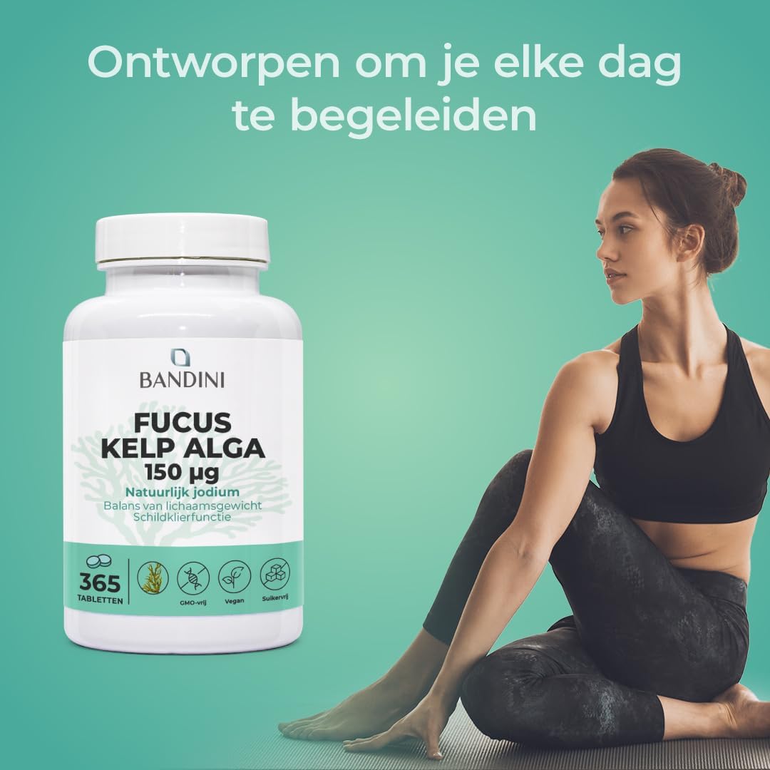 Thumbnail 2 de BANDINI Fucus Kelp Algae jodiumtabletten, 150 µg, 365 stuks