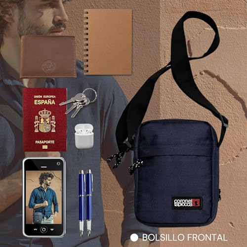 Thumbnail 5 de Bandolera Coronel Tapiocca para Hombre: bolsa bandolera en lona resistente