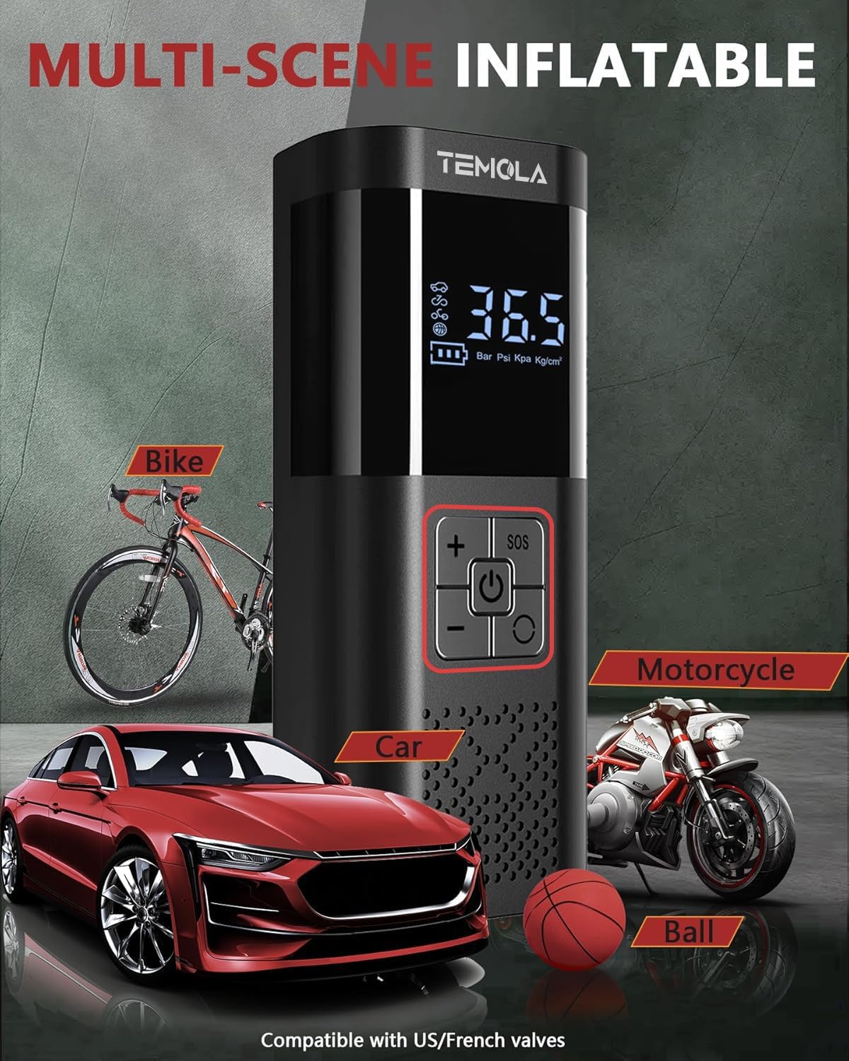 Thumbnail 3 de TEMOLA Portable Tire Inflator 150 PSI