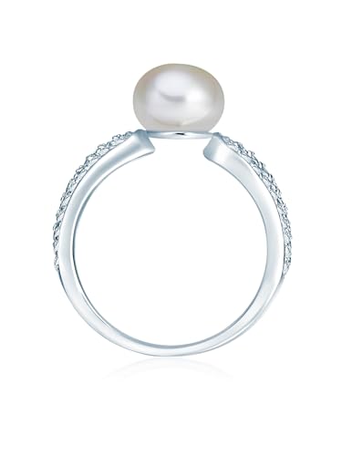Detalle de Valero Pearls Anillo de perlas en plata de ley 925