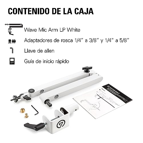 Thumbnail 7 de Elgato Wave Mic Arm LP White: brazo articulado premium para microphone y streaming