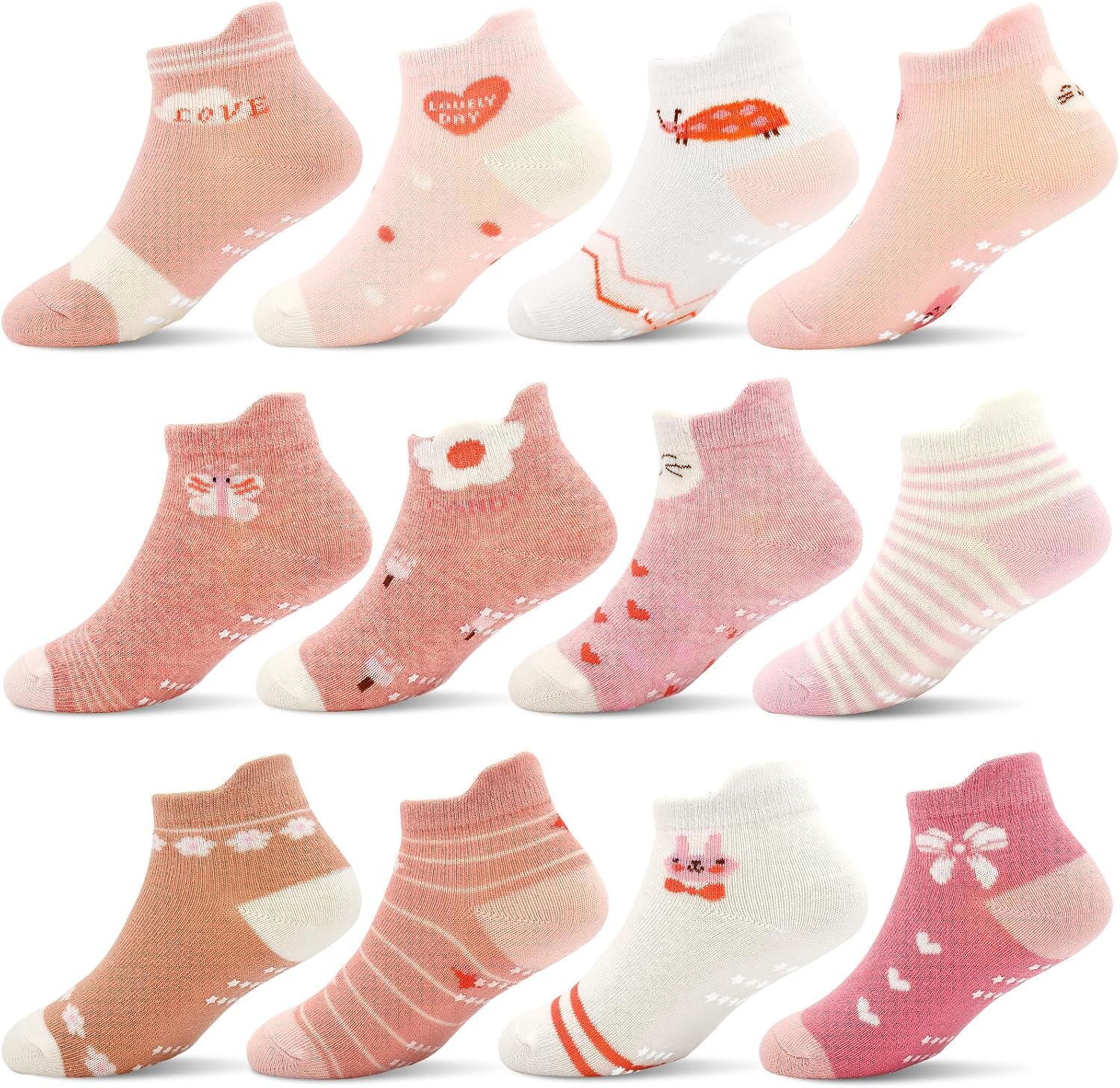 Detalle de Rutschsocken für Kinder 12 Paar, Antirutsch