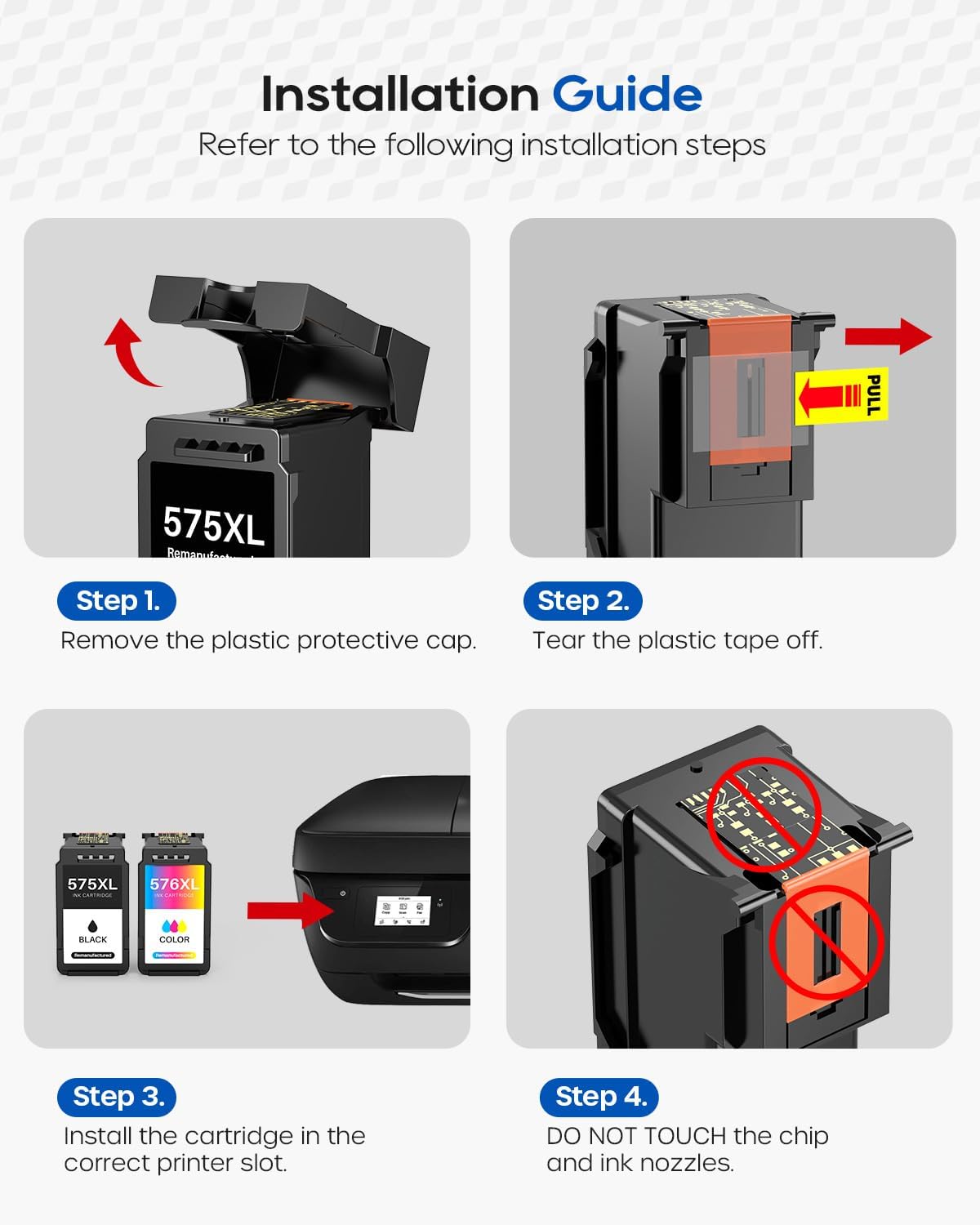 Thumbnail 5 de Skydo PG-575XL CL-576XL: Cartucce di Ricambio per Canon PIXMA (575XL/576XL) – Prestazioni affidabili