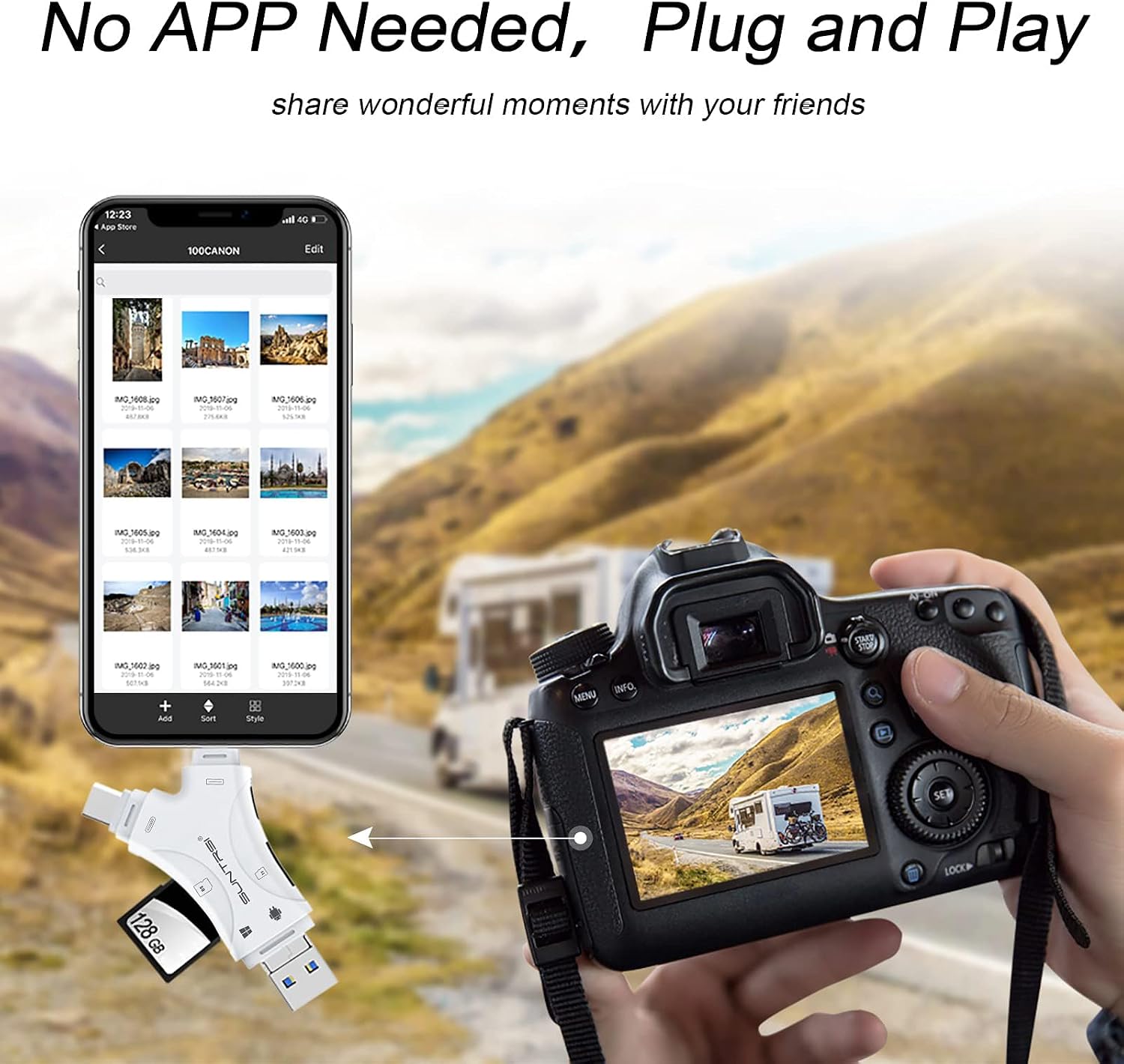 Thumbnail 6 de SD Card Reader 4-in-1 for iPhone and Android