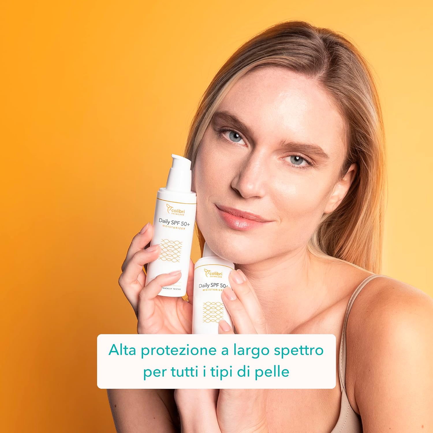 Detalle de Colibri Skincare Daily SPF 50+ Moisturizer 80 ml: crema solare viso idratante ad ampio spettro
