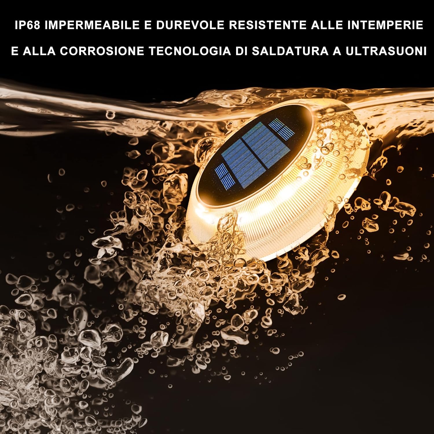 Detalle de YiLaie Luci solari esterno 2700K IP68, 6 pezzi
