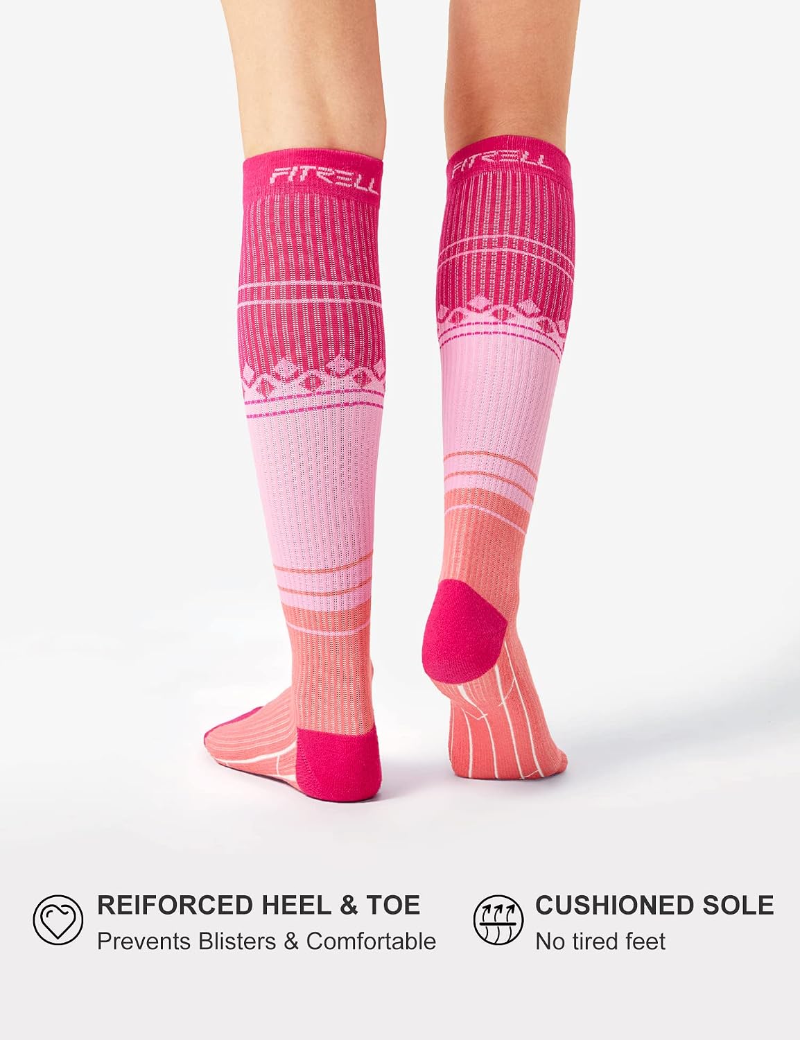 Detalle 2 de FITRELL Compression Socks for Women and Men, 20-30mmHg, Knee-High, 3 Pairs