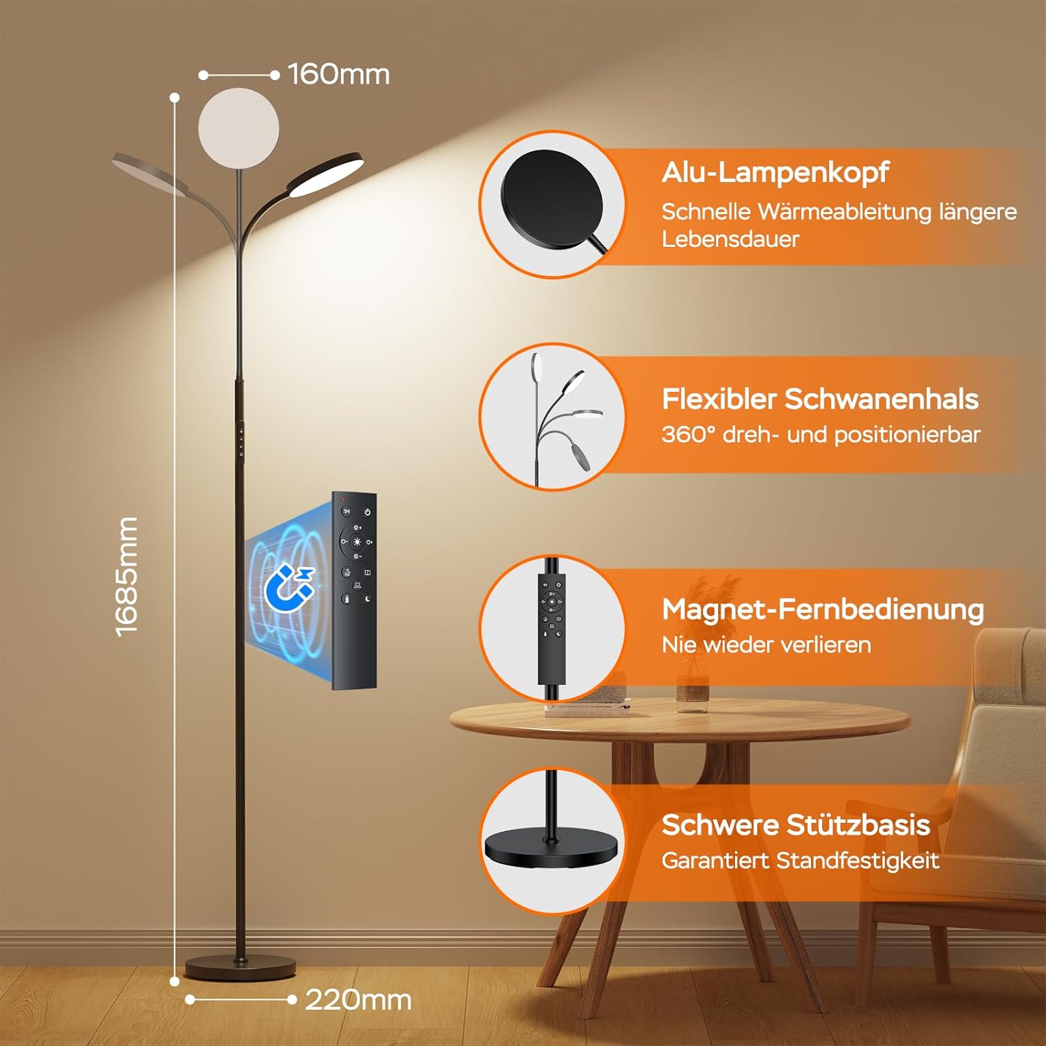 Thumbnail 3 de ANTENLICHT NOVA Stehlampe LED 18W
